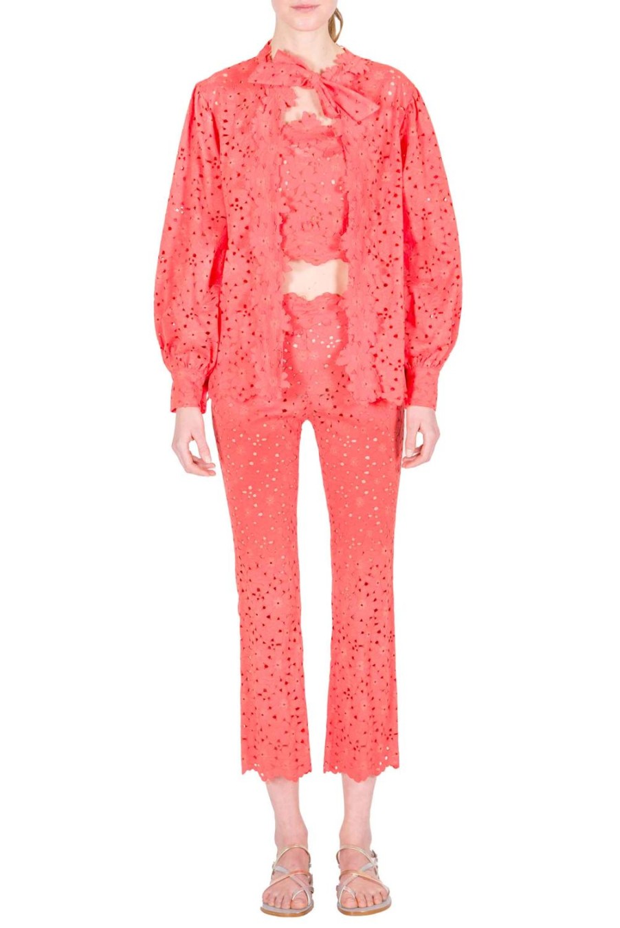 Tops & Blouses | Luisa Beccaria Floral Lace Shirt