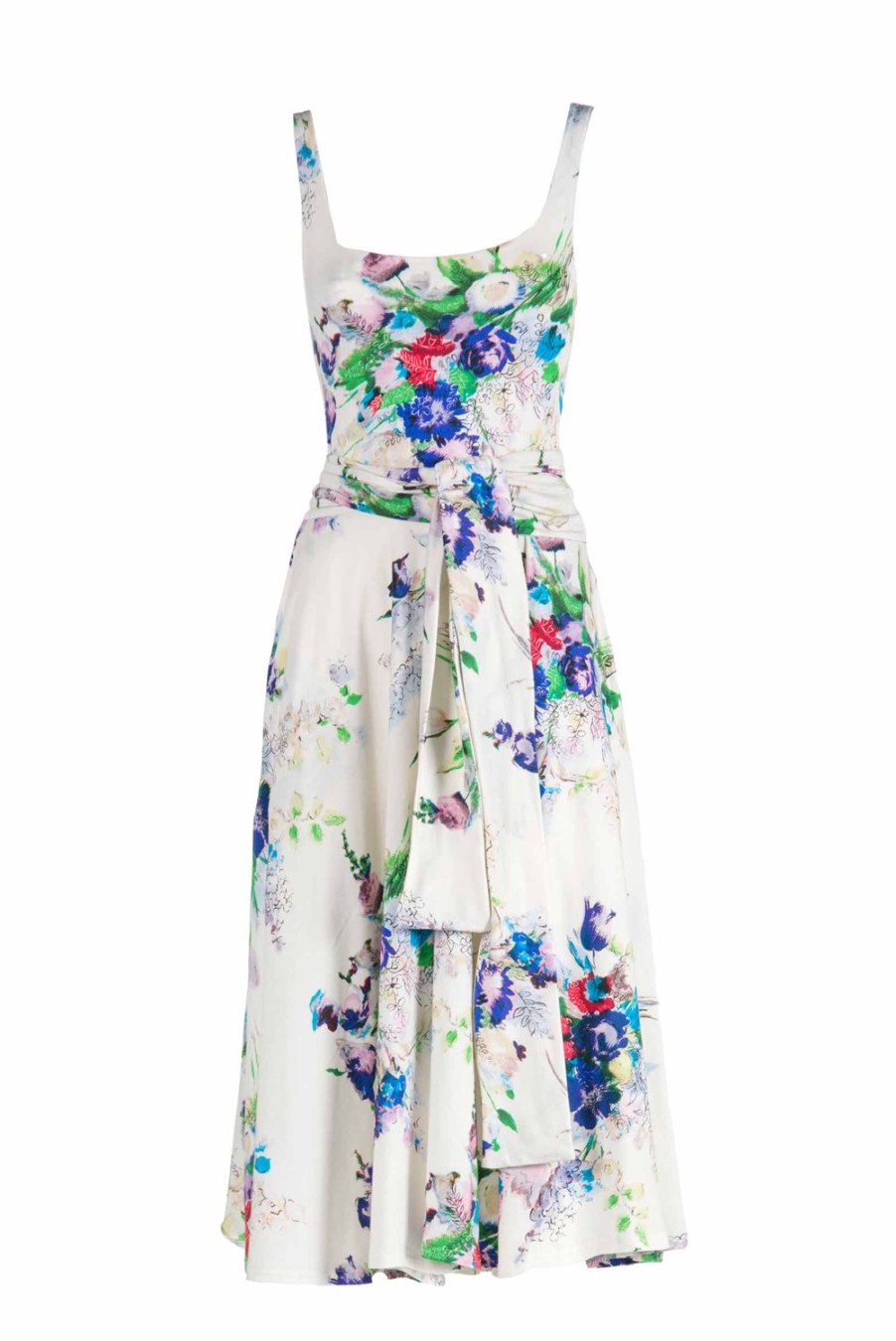 Dresses | Luisa Beccaria Floral Printed Jersey Dress