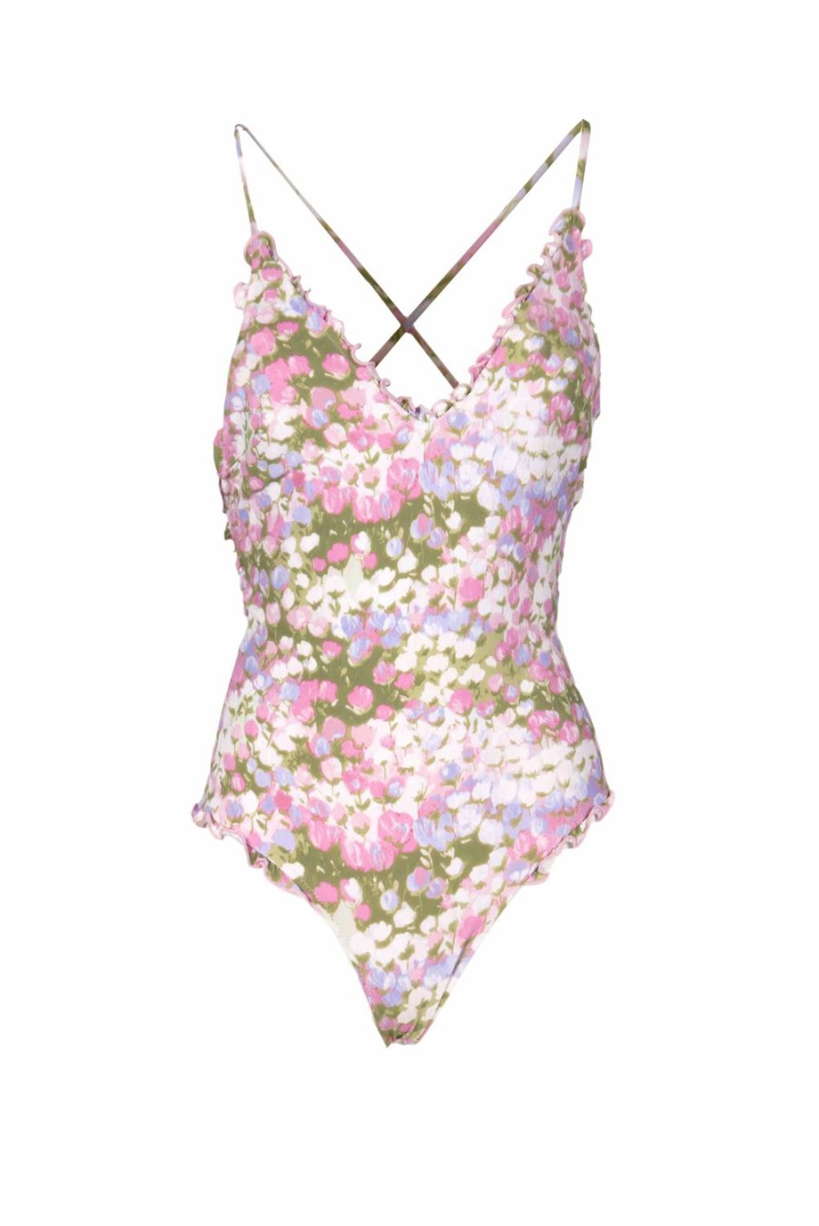 Swimwear | Luisa Beccaria One Piece Pink Monet Swimsuit