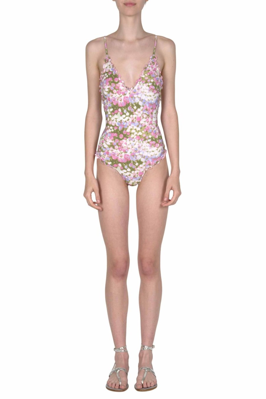 Swimwear | Luisa Beccaria One Piece Pink Monet Swimsuit