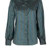 Tops & Blouses | Luisa Beccaria Taffetta Stripe Blouse