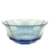 Bowls | Luisa Beccaria Shade Blue To Green Faceted Crystal Salad Bowl