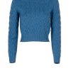 Knitwear | Luisa Beccaria Wool Cable Crewneck