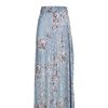 Skirts | Luisa Beccaria Flower Storm Printed Devore Skirt