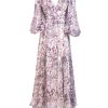 Dresses | Luisa Beccaria Floral Silk-Chiffon Dress