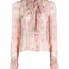 Tops & Blouses | Luisa Beccaria Macro Poppies Chiffon Blouse