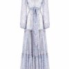 Dresses | Luisa Beccaria Floral Printed Georgette Dress