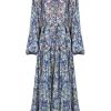 Dresses | Luisa Beccaria Robe Chemisier Printed Floral Midi Dress