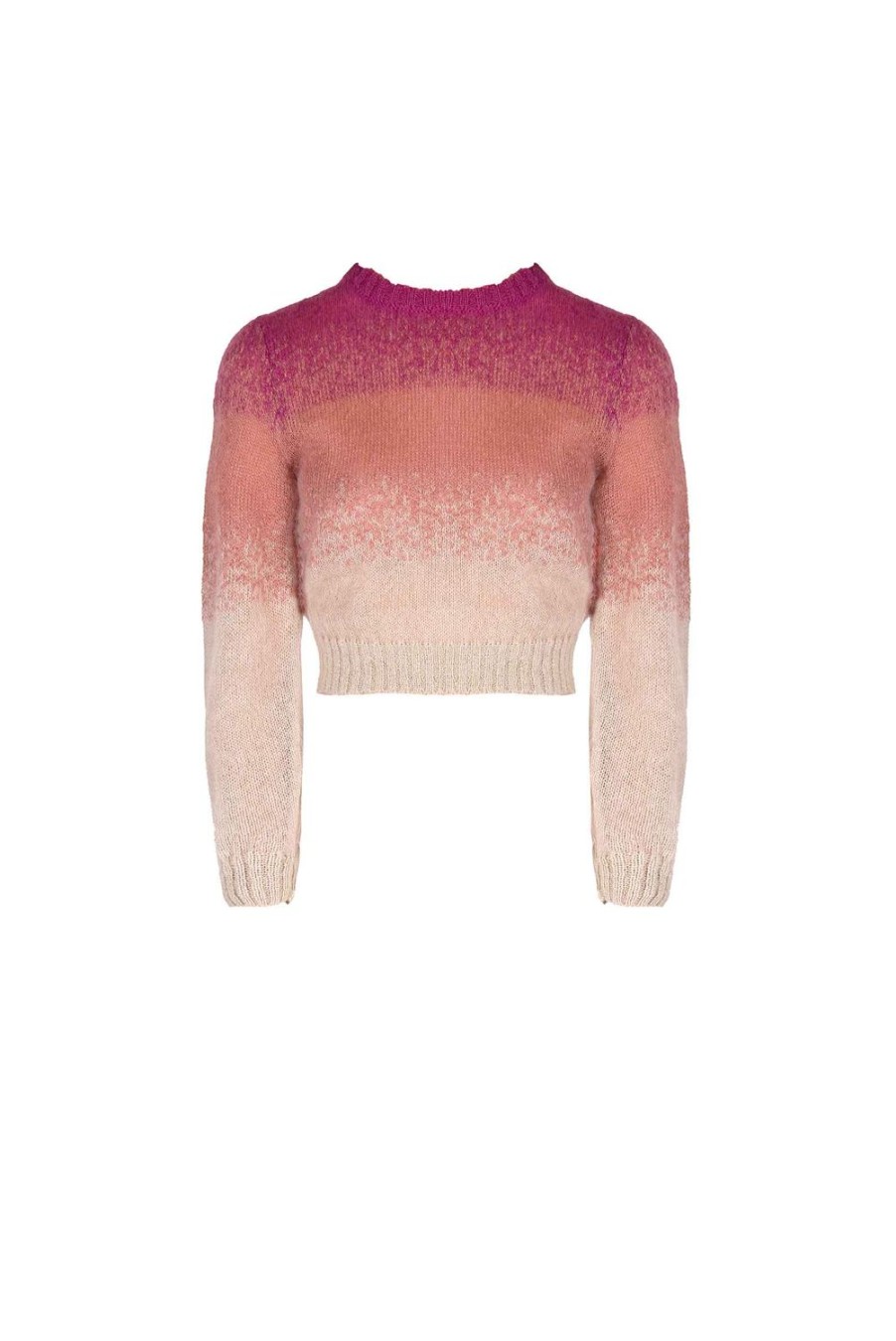 Knitwear | Luisa Beccaria Mohair Shaded Sweather