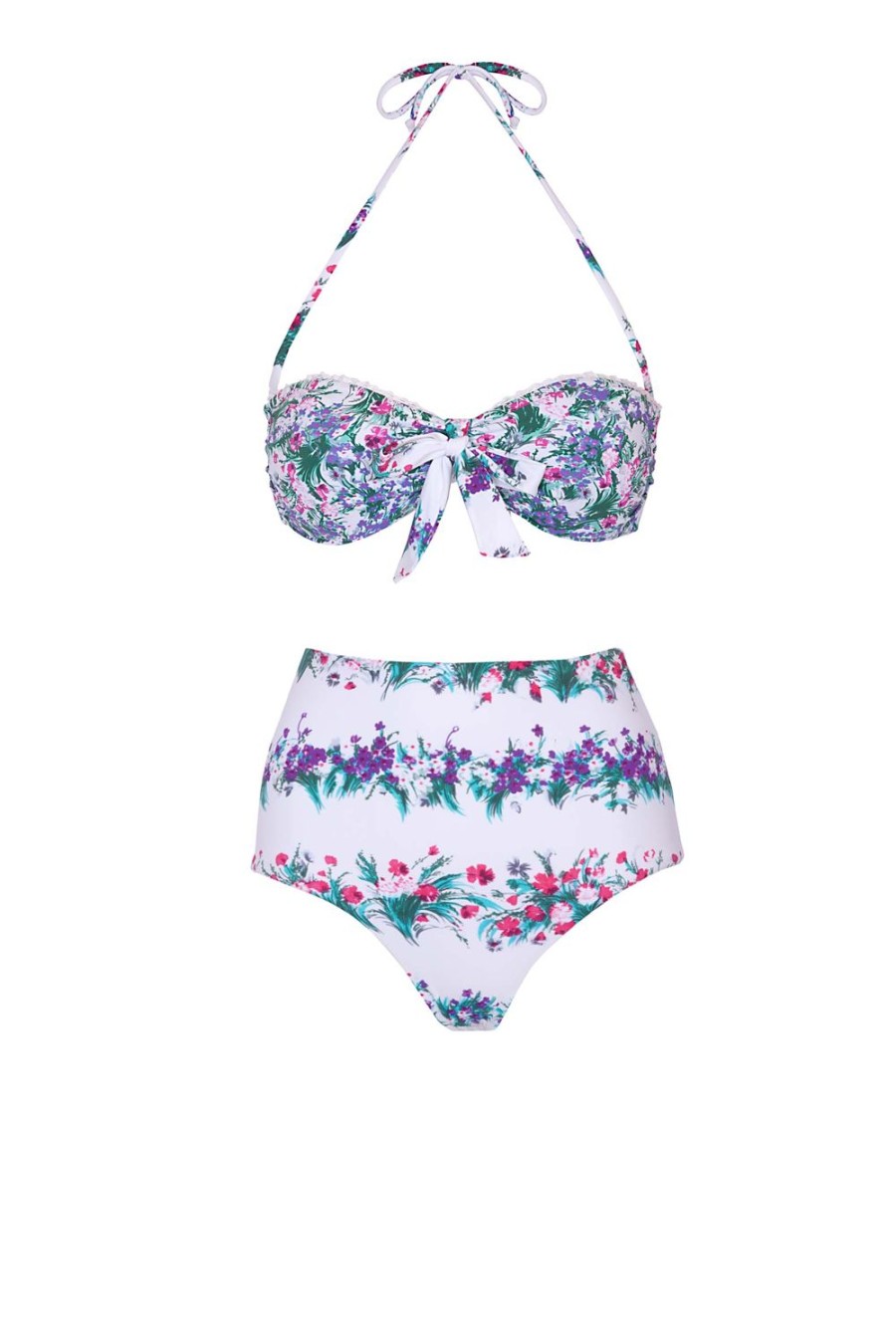 Swimwear | Luisa Beccaria Band And High Waist Slip Bikini