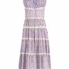 Dresses | Luisa Beccaria Micro Poppies Cotton Dress