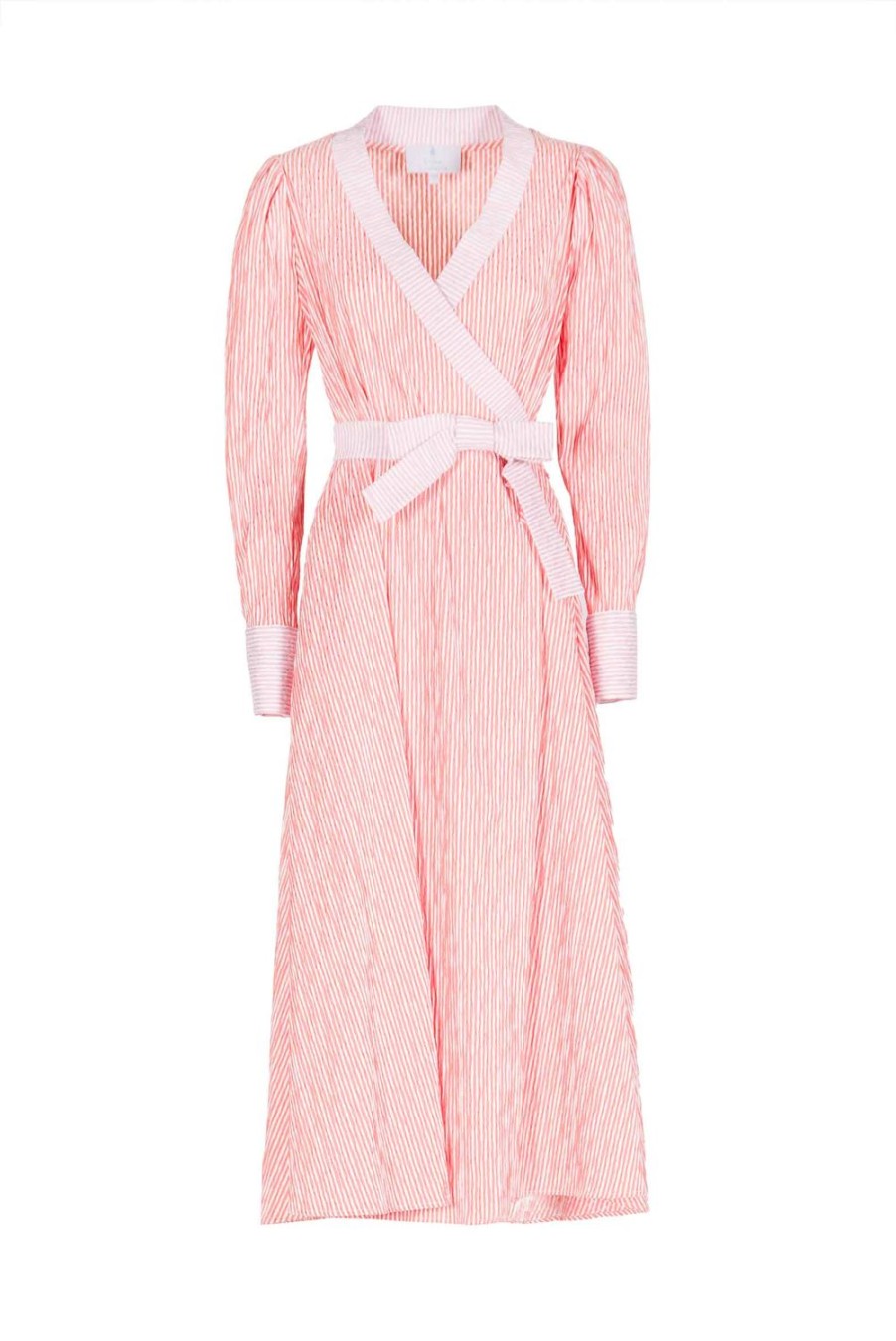 Dresses | Luisa Beccaria Striped Bicolor Wrap Dress