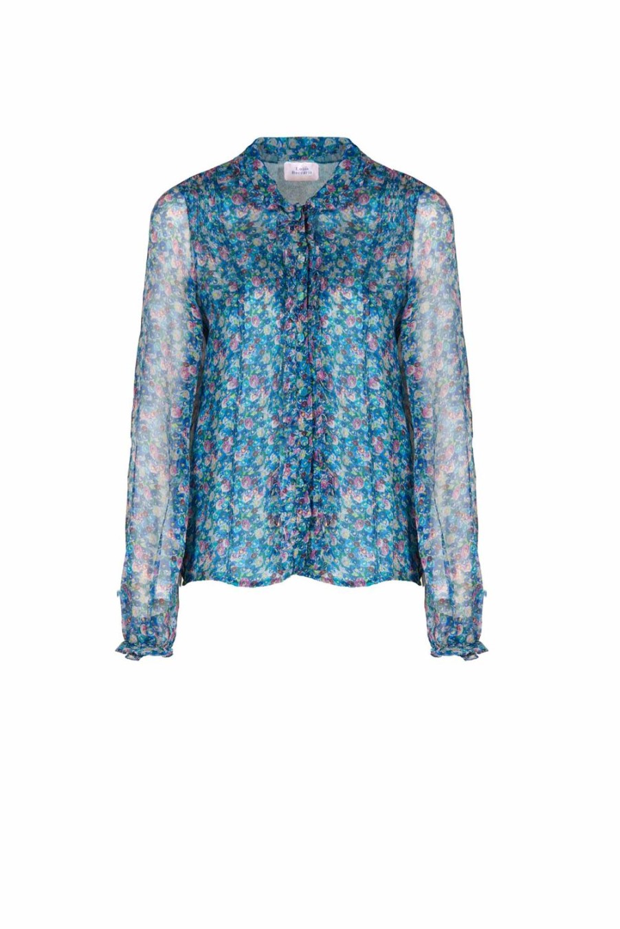 Tops & Blouses | Luisa Beccaria Chiffon Micro Anemones Shirt