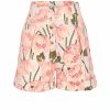 Trousers & Shorts | Luisa Beccaria Poppies Printed Linen Bermuda Shorts