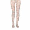 Tights | Luisa Beccaria Jersey Rose Buds Tights Light Blue