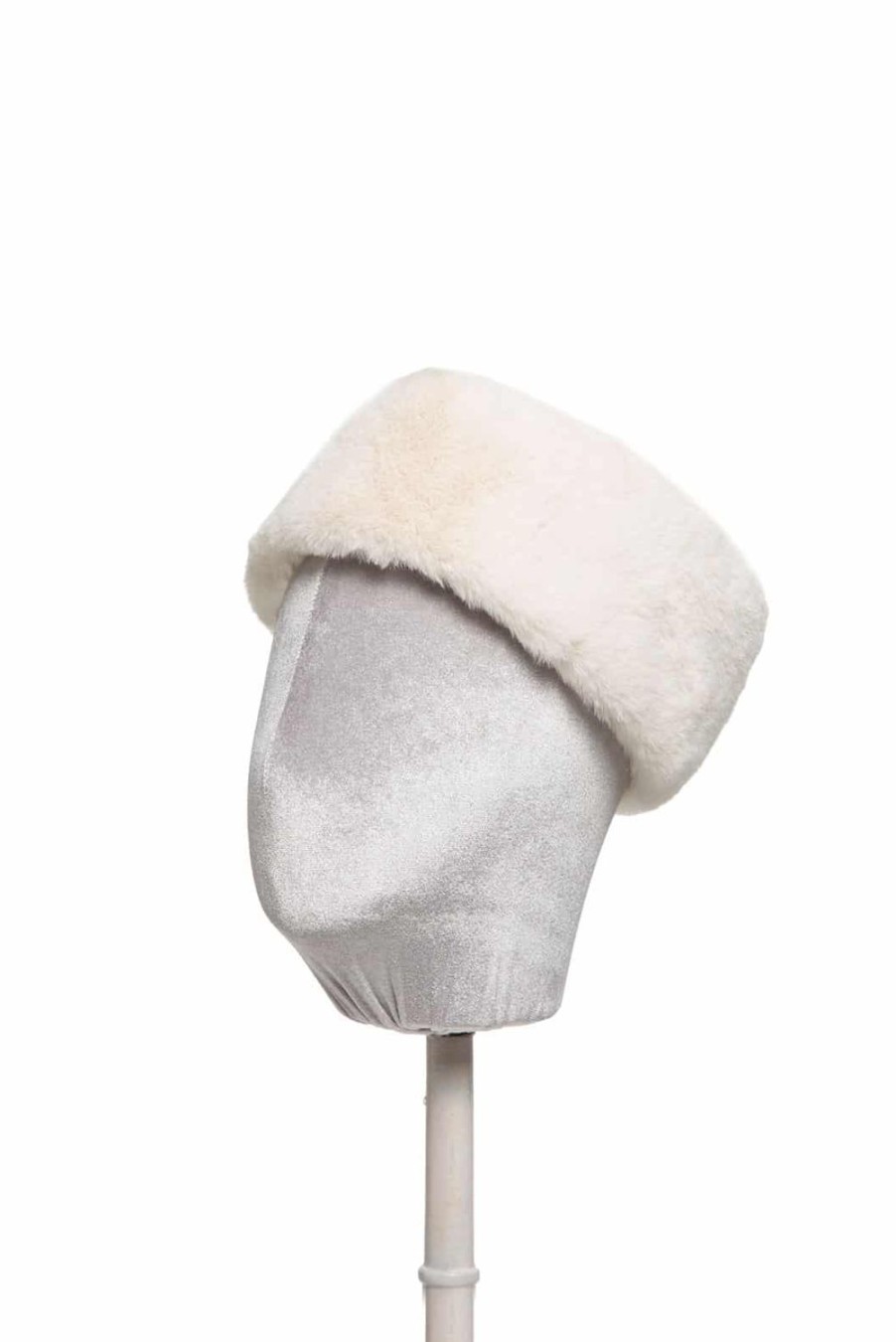 Headband | Luisa Beccaria White Faux Fur Hairband