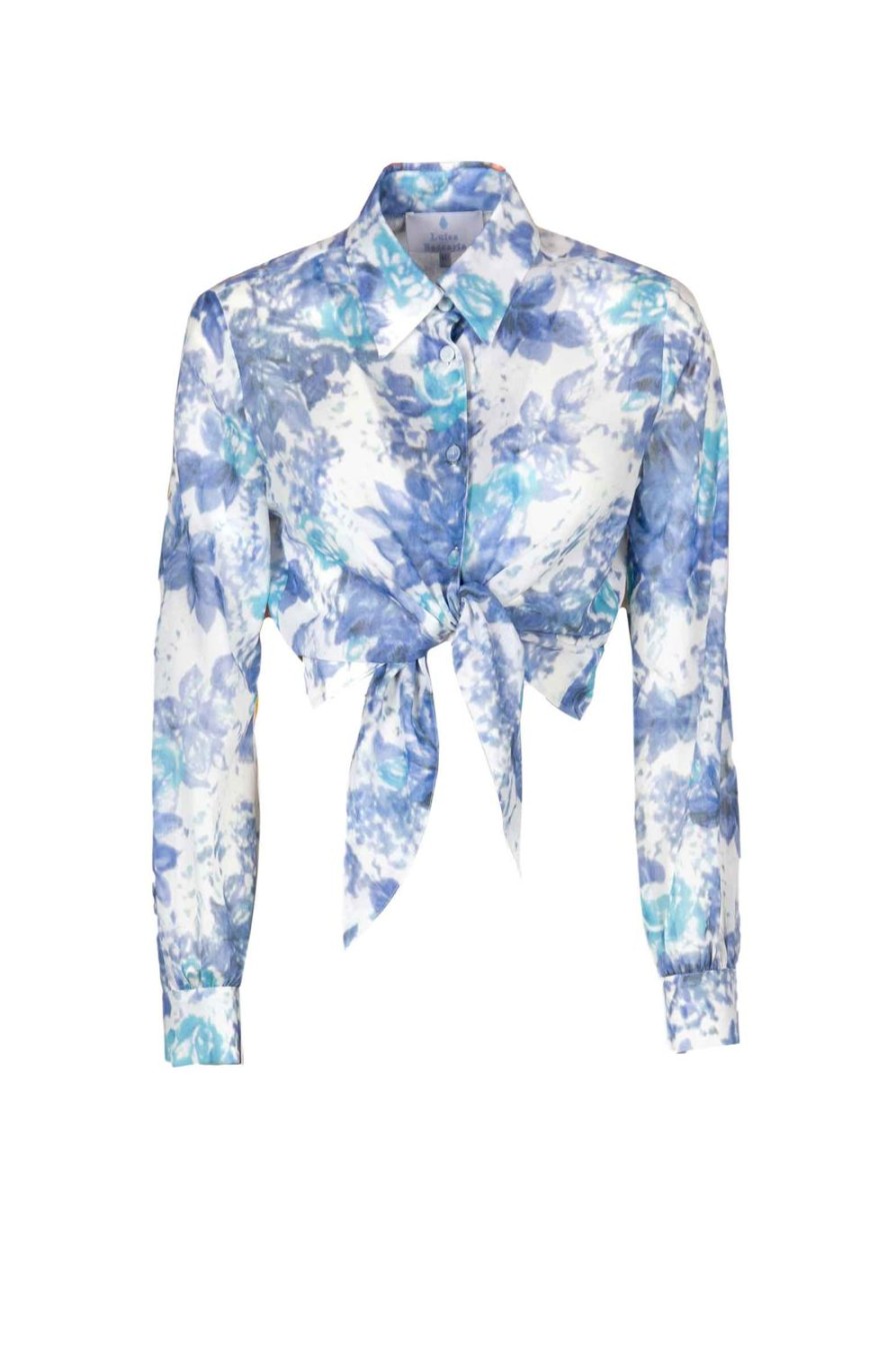 Tops & Blouses | Luisa Beccaria Capri Tied-Up Shirt