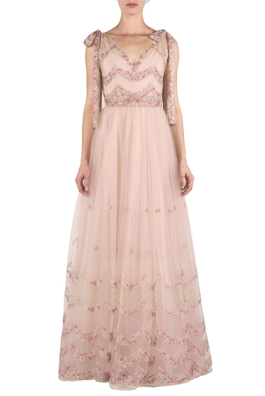 Dresses | Luisa Beccaria Embroidered Tulle Ballgown