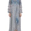 Dresses | Luisa Beccaria Floral Georgette Wrap Dress