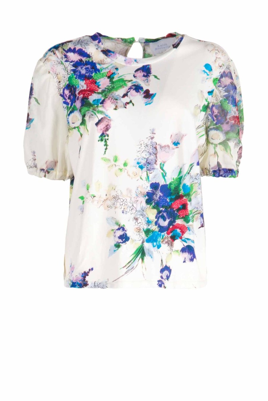 Tops & Blouses | Luisa Beccaria Floral Printed Jersey Shirt