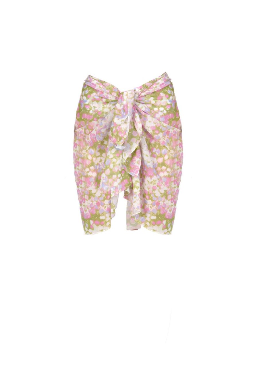 Swimwear | Luisa Beccaria Pink Monet Short Pareo