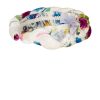 Headband | Luisa Beccaria Macro Anemones Velvet Braided Power Hairband