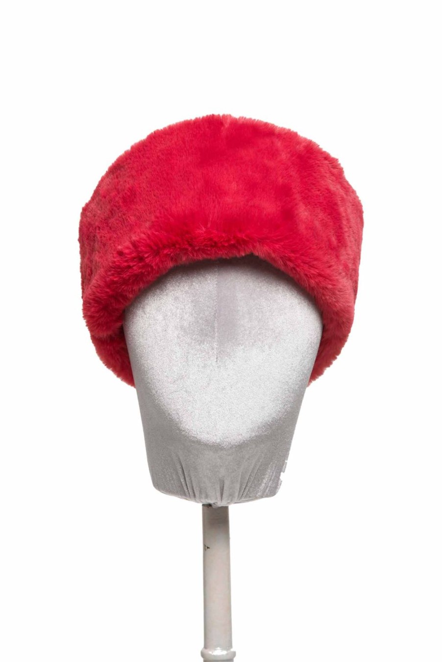 Headband | Luisa Beccaria Red Faux Fur Hairband