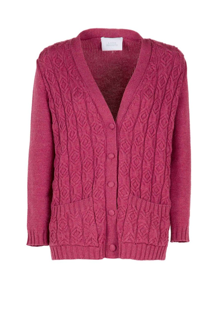 Knitwear | Luisa Beccaria Wool Twisted Cardigan