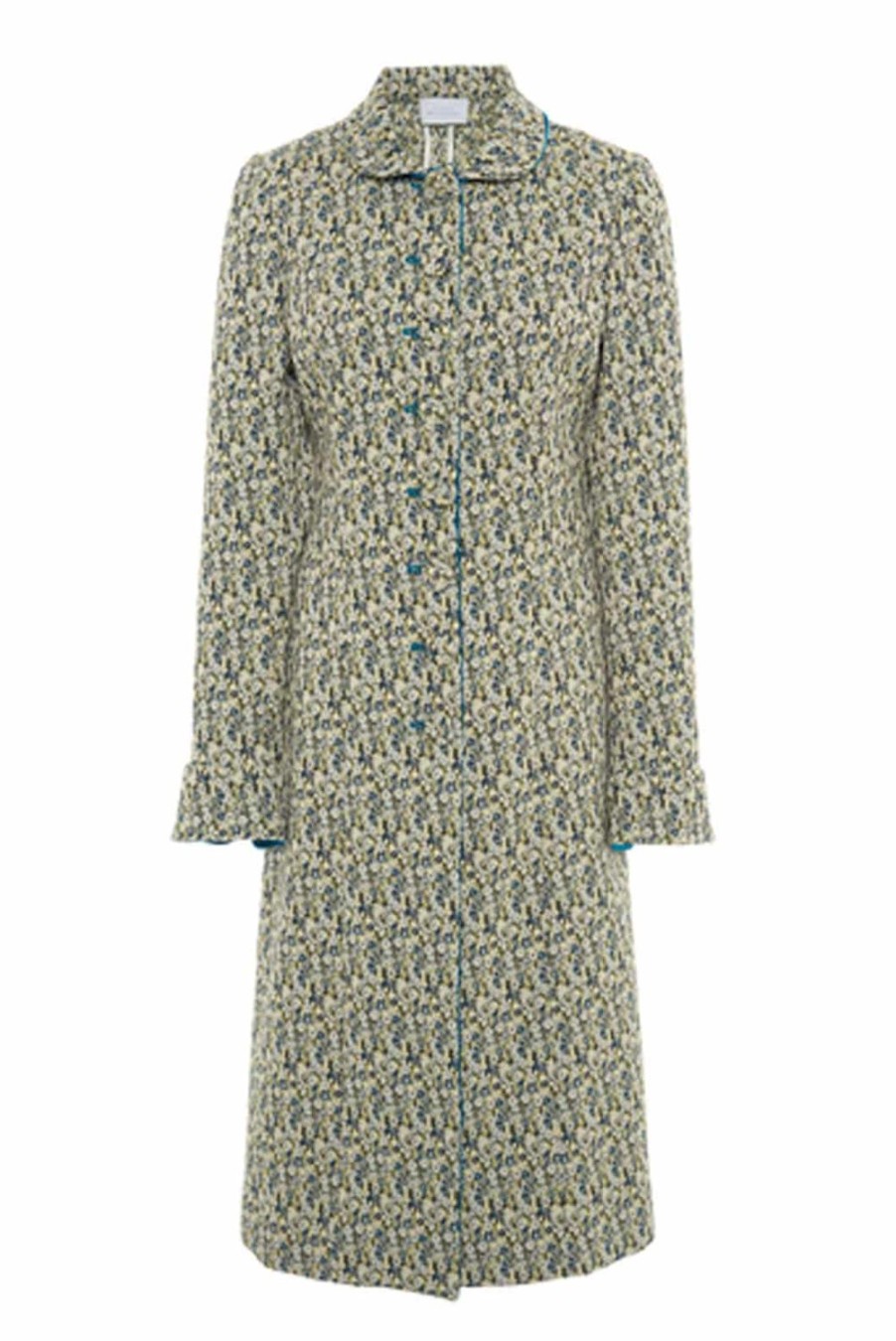 Jackets & Coats | Luisa Beccaria Micro Floral Jacquard Coat