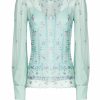 Tops & Blouses | Luisa Beccaria Floral Embroidered Silk Blouse