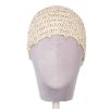 Hat | Luisa Beccaria Crochet Beige Hat With Beads