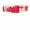 Belt | Luisa Beccaria Macro Poppies Linen Belt