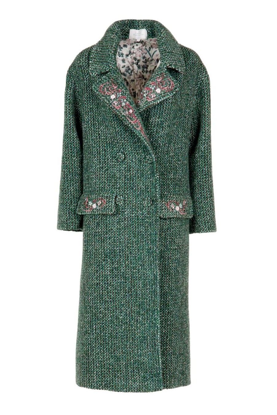 Jackets & Coats | Luisa Beccaria Embroidered Coat