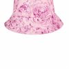 Hat | Luisa Beccaria Roses Printed Linen Bucket Hat