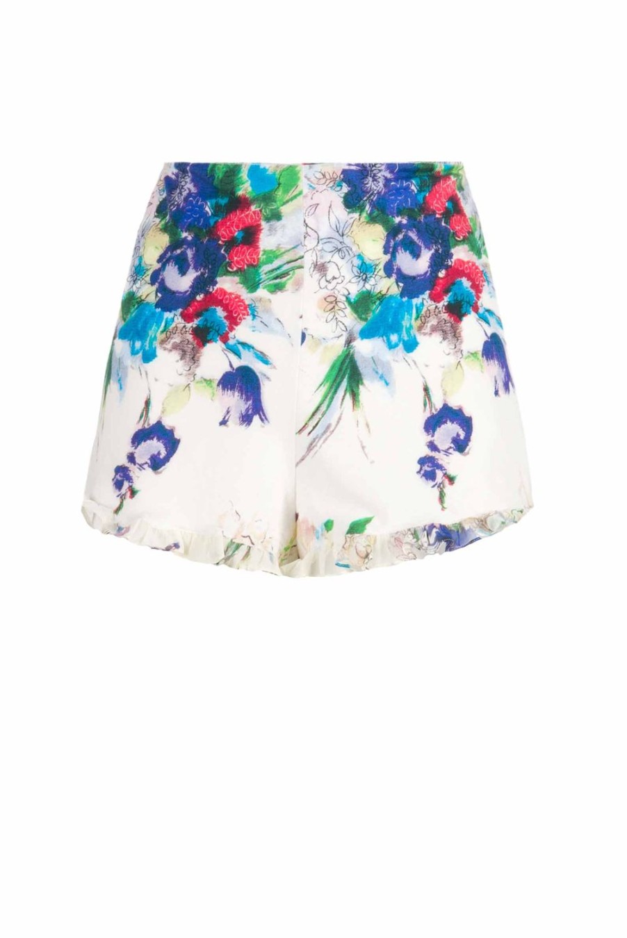 Trousers & Shorts | Luisa Beccaria Floral Printed Jersey Shorts