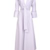 Dresses | Luisa Beccaria Lilac/White Striped Cotton Stretch Luisa Dress