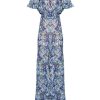 Dresses | Luisa Beccaria Off The Shoulder Floral Print Jumpsuit