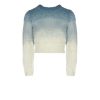 Knitwear | Luisa Beccaria Mohair Blue Shaded Sweather