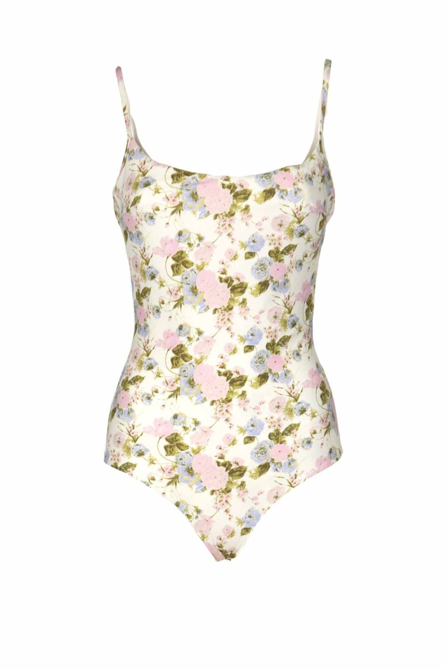 Swimwear | Luisa Beccaria One-Piece Swimsuit Blooming Roses Double Face