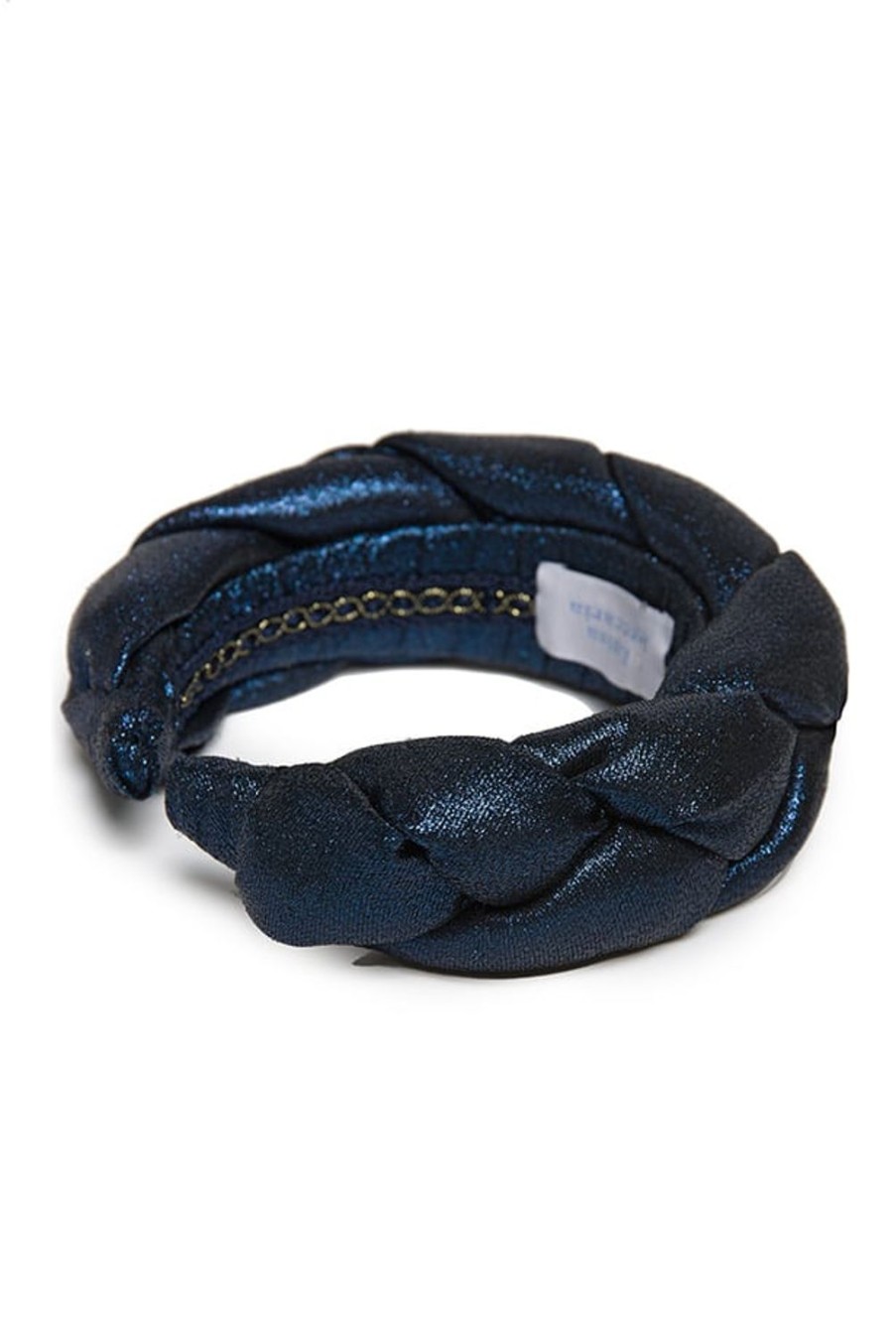 Headband | Luisa Beccaria Lurex Braided Power Hairband