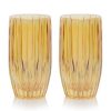 Tumblers | Luisa Beccaria Ambra Set Of Two Large Tumbler Glass