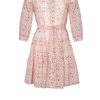 Dresses | Luisa Beccaria Pink Poppies Mini Cotton Dress