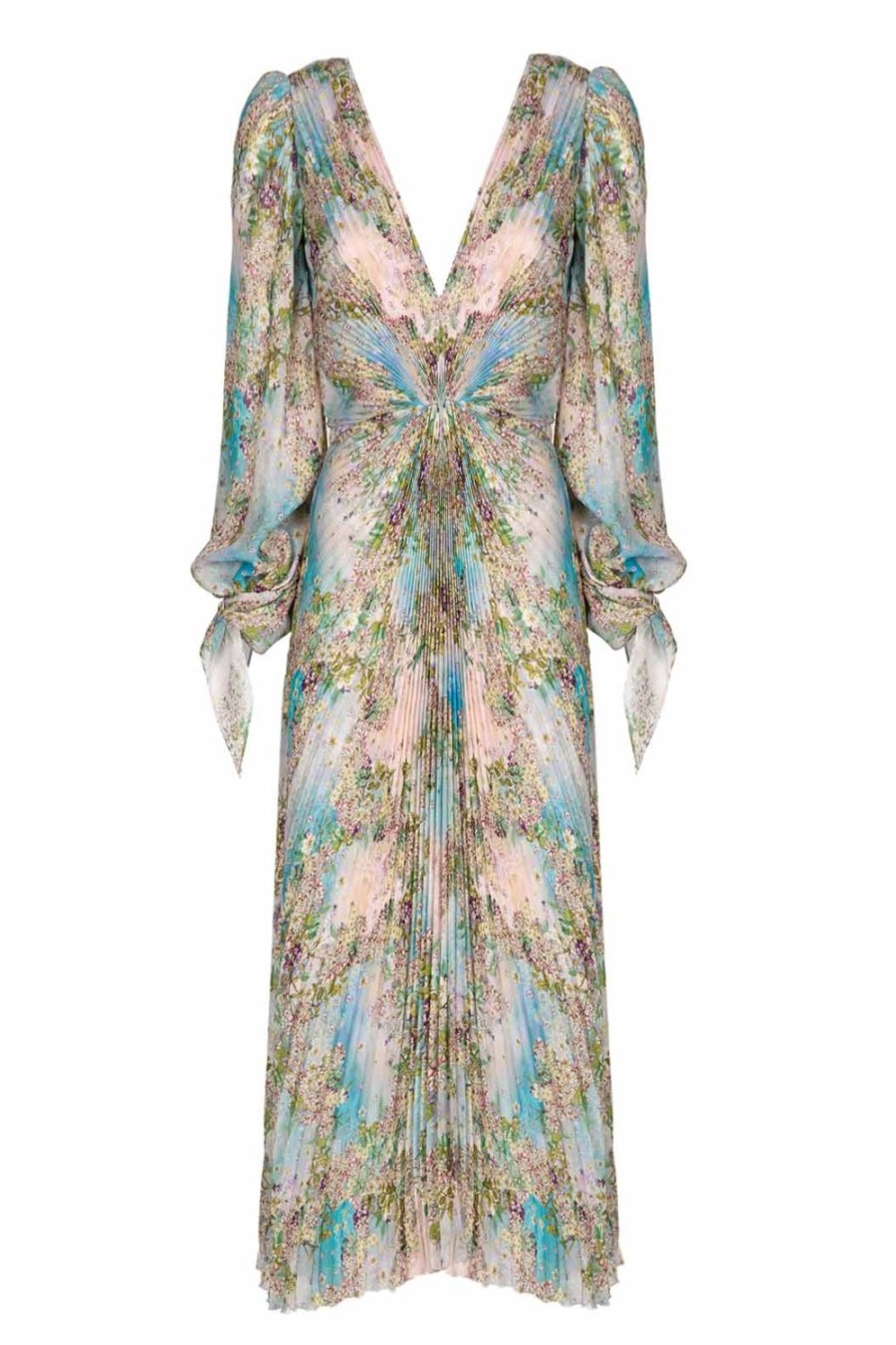 Dresses | Luisa Beccaria Floral Print Chiffon Dress