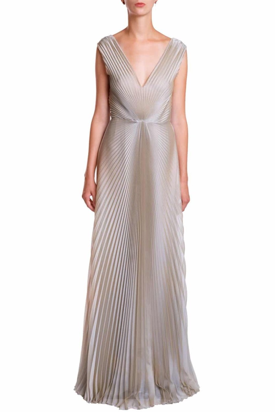 Dresses | Luisa Beccaria Pleated Irridescent Gown