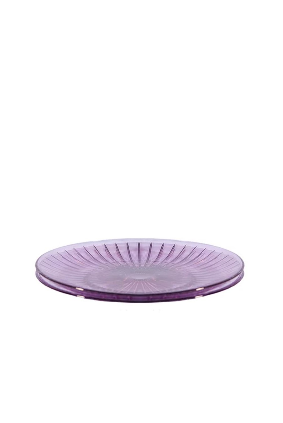 Plate | Luisa Beccaria Purple Set Of Two Glass Plate