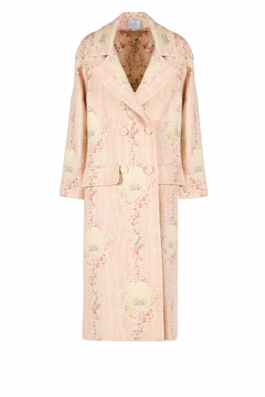 Jackets & Coats | Luisa Beccaria Wool Circle Of Roses Coat With Matchy Lining