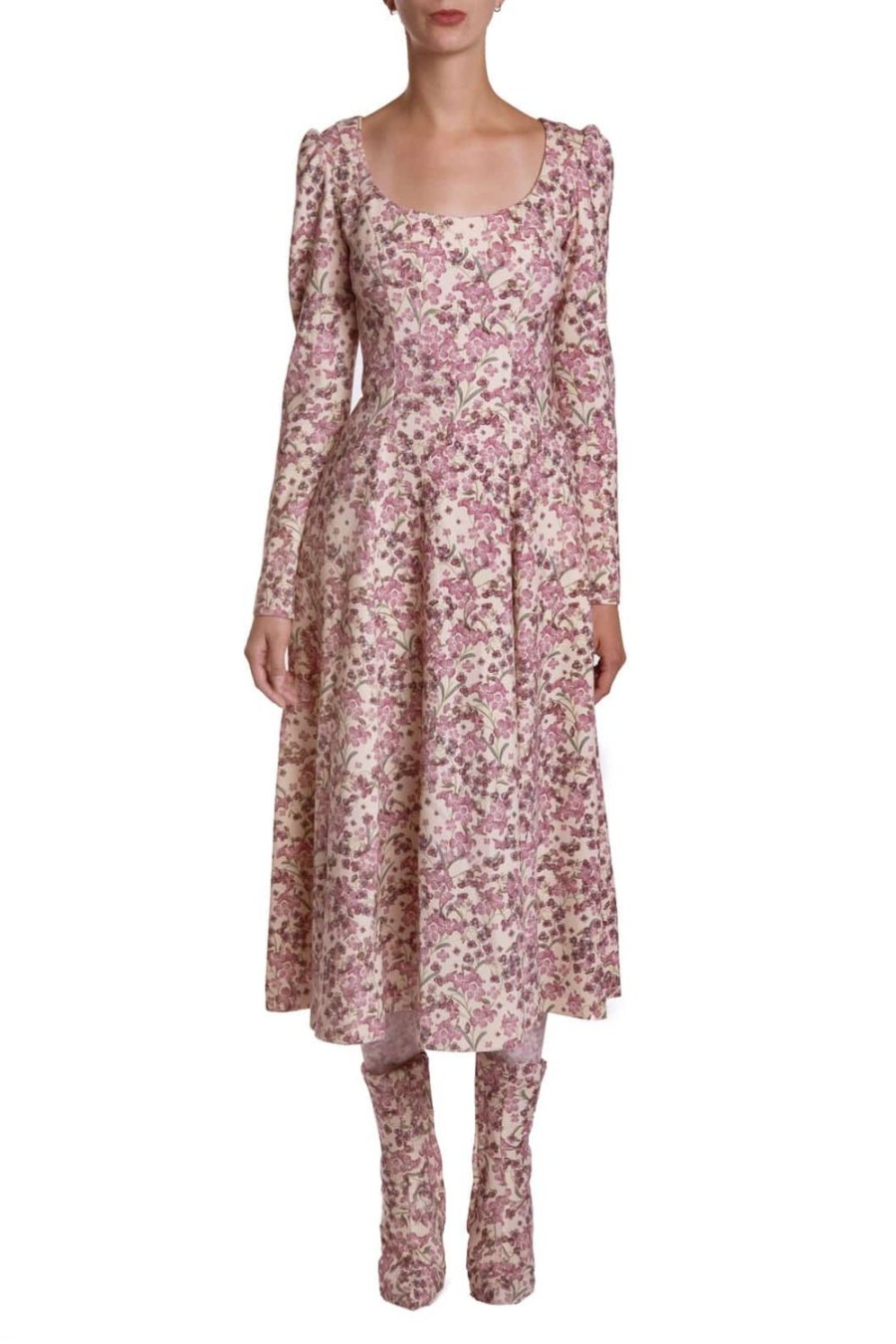 Dresses | Luisa Beccaria Printed Wool Stretch Dress