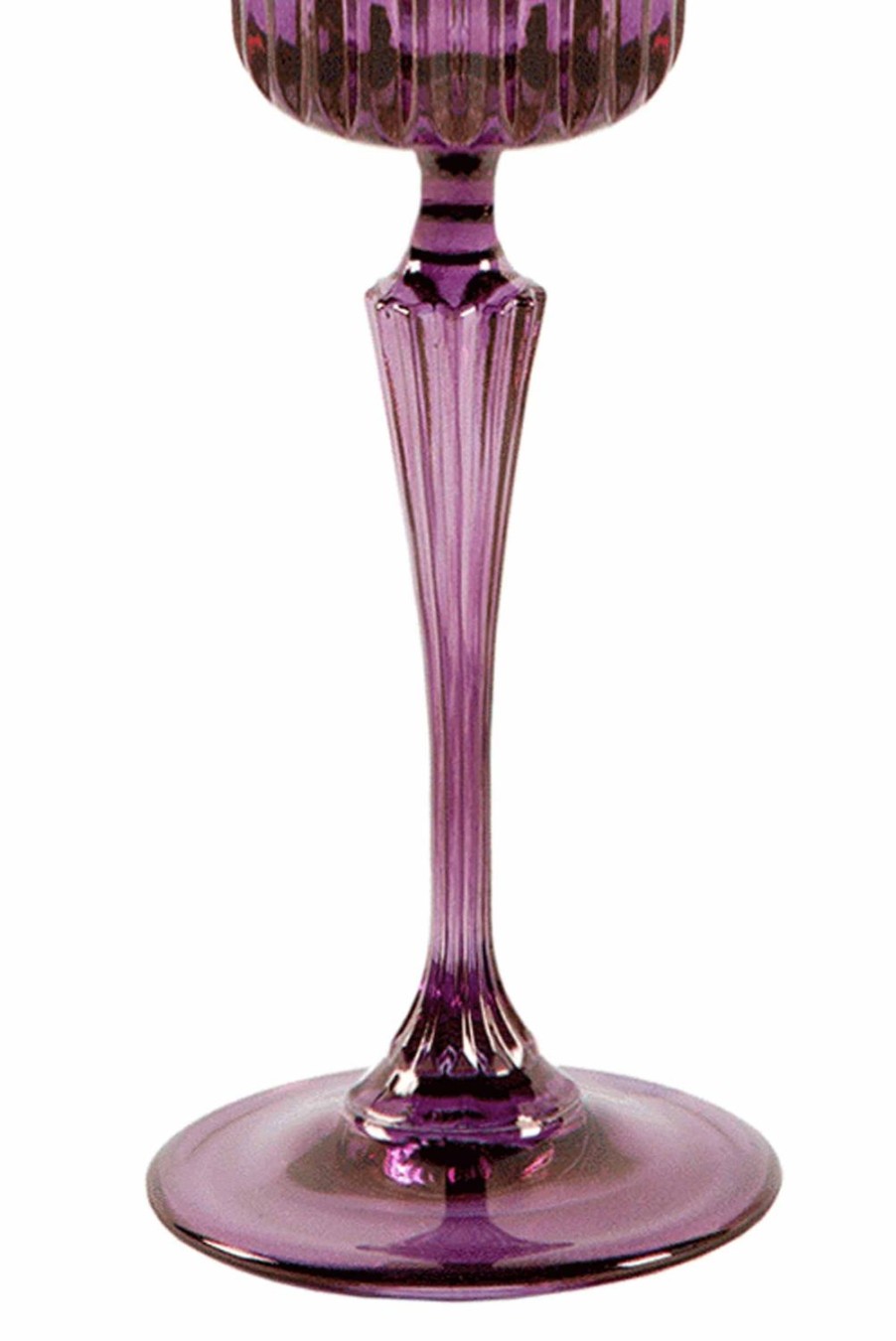 Flute | Luisa Beccaria Shade Purple To Blue Set Of Two Domina Flute Glass