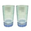 Tumblers | Luisa Beccaria Shade Blue To Green Set Of Two Large Duccio Tumbler With Base