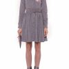 Dresses | Luisa Beccaria Long Sleeves Tweed Dress With Embroidery